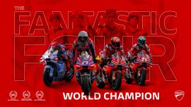 Jorge Martín und die Desmosedici GP sind nach einer weiteren rekordverdächtigen Saison für den italienischen Hersteller die Weltmeister des Jahres 2024.