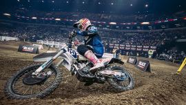 Der Husqvarna Factory Racing Fahrer hat nun zwei Runden vor Schluss 85 Punkte Vorsprung in der Meisterschaft und dominiert die Serie wie kein anderer.
