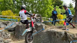 Das Racing Team Roseneder nahm bei der EM mit Valerie Falbesoner und Lukas Rasser erfolgreich teil.