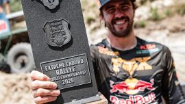 Es war bereits sein sechster Gesamtsieg – und obendrein wurde er mit dem Titel in der Extreme Enduro Rallye World Champion ausgezeichnet.