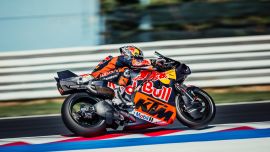 Red Bull KTM Factory Racing und Red Bull KTM Tech3 kehrten auf dem Misano World Circuit Marco Simoncelli zurück, um den dritten eintägigen IRTA-Test des Jahres zu absolvieren.