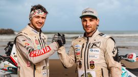 KLIM Motorradbekleidung: Gratulation an Matteo Bottino & Luca Seppele zum Africa Eco Race 2026