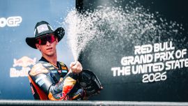 Ein weiterer Podiumsplatz und eine Champagnerdusche für Pedro Acosta und Red Bull KTM Factory Racing, womit das Team den 2. Platz in der Teamwertung behauptet.