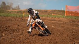 Der 19-Jährigee KTM-Pilot startete erstmals in der MX OPEN ÖM!