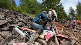 Eine wirklich beeindruckende Leistung von Valentino Hutter - zu Rennbeginn hat er einige CPs mit den Weltstars mithalten können und kam dann bis CP 21!
