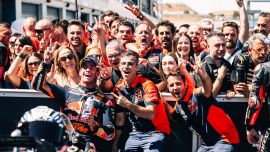 Der Spanier glänzte beim dritten Heim-Grand-Prix dieser Saison und kämpfte auf der KTM RC16 im MotorLand Aragon um den Sieg.