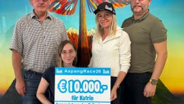 Das  Ergebnis der Charity Aktion beim DIMOCO AspangRace 2026 ist wieder überwältigend: Es wurden 10.000 € von den Teilnehmern  und  Enduro Club Aspang gespendet!