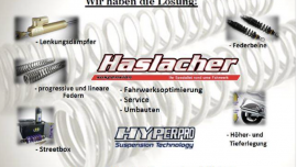 Du suchst die die perfekte Lösung für Dein Fahrwerk, Haslacher hat sie!