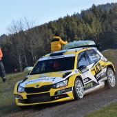 Bester Mühlviertler wird bei Jännerrallye 2023 Michael Lengauer, Skoda Fabia Rally2