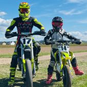 Supermoto Motosport-Talente aus Gaißau: Luca und Schwester Selina Schnaitmann 