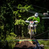Mountain Enduro-Rohr im Gebirge