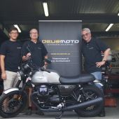 Als erst 19. Adresse in Österreich reihen sich die Zweirad-Profis von DEUSMOTO in Guntramsdorf ab sofort in die exklusive Gesellschaft der österreichischen Moto GuzziHändler ein. 