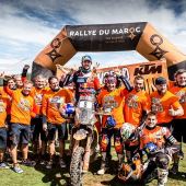 Red Bull KTM Factory Racing Fahrer Toby Price hat die FIM Cross-Country Rallyes Weltmeisterschaft 2018 mit einem Sieg beim letzten Saisonlauf - der Rally du Maroc - gewonne