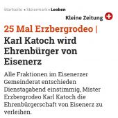 Karl Katoch wird Ehrenbürger
