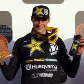 Arminas Jasikonis vom Rockstar Energy Husqvarna Factory Racing hat Grund für Jubel.