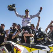 Pablo Quintanilla von Rockstar Energy Husqvarna Factory Racing hat bei der 42. Ausgabe der Rallye Dakar in Saudi-Arabien den zweiten Gesamtrang errungen. 