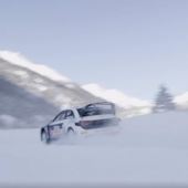 Drift eines speziell für Eisrennen gebauten Audi