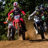 Tim Gajser vom Team HRC gewinnt an Bord seiner Honda CRF450RW die slowenische Meisterschaft in Semič.