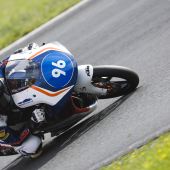 Jakob Rosenthaler im ersten NTC Lauf am Hockenheimring unter den Top 6 (Foto: Northern Talent Cup / Dorna)