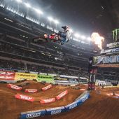 Justin Barcia hat sich mit einem zweiten Platz in Runde 10 in Arlington sein viertes Podiumsergebnis der Supercross-Saison 2021 gesichert.