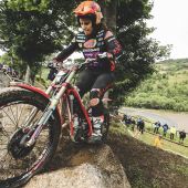 Laia Sanz wird Zweite in der TrialGP-Klasse der Frauen.