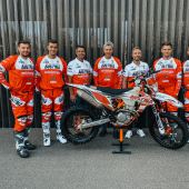 Das österreichische Nationalteam beim FIM International 6 Days of Enduro Rennen in Italien