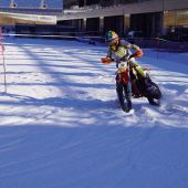 Die kompakte Schneefläche im Fahrerlager des Red Bull Ring präsentierte sich sowohl am 09. als auch am 15. Jänner 2022 im besten Zustand.