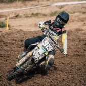 Der HSV Ried Youngster fuhr auf Husqvarna in den EMX 125er Läufen auf die Ränge 10 und 12