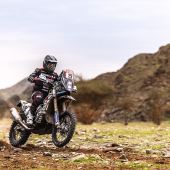 Wer verfolgt eigentlich Diego Llanos auf Rieju? Immerhin auf Platz 19 der Tagesetappe.