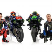 Heute enthüllte das Monster Energy Yamaha MotoGP Team sein brandneues Farbdesign beim Yamaha Indonesia Motor Manufacturing 2023 '3S Dealer Meeting', dem weltweit größten Händlertreffen innerhalb des Yamaha-Netzwerks.