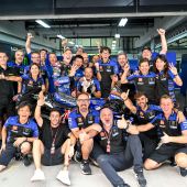 Die Monster Energy Yamaha MotoGP Teamkollegen hielten den unglaublich schwierigen Bedingungen stand und wurden dafür belohnt. 