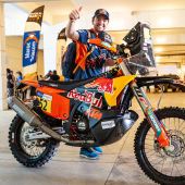 Matthias Walkner von Red Bull KTM Factory Racing hat die erste Etappe der 2023 Rallye du Maroc als Drittschnellster beendet. 