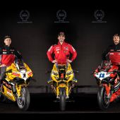 Die Panigale 2023 Replicas sind inspiriert von den Lackierungen der Motorräder von Bagnaia, Bautista, Bulega, Martín und Bezzecchi in der MotoGP, WorldSBK und WorldSSP.