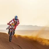 Nachdem sie sich auf der ersten Etappe in die Rallye Dakar 2024 eingewöhnt hatten, legten Sam Sunderland und Daniel Sanders von Red Bull GASGAS Factory Racing am zweiten Tag noch eine Gang zu.