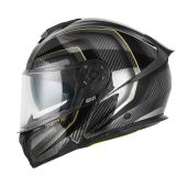 Auf der EICMA stellt die Marke vorab einen neuen Modularhelm vor, dessen Schale aus Carbonfasern gefertigt ist. 