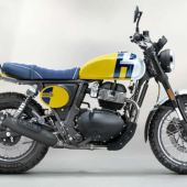 Dies ist ein stilvoller Scrambler, der auf der Basis der Interceptor 650 gebaut wurde, aber mit einer ganz anderen Seele.