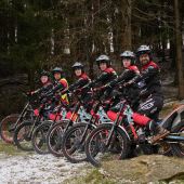 Bei eisigen Temperaturen fand die Teampräsentation vom Trial Racing Team Roseneder in Winklarn (Mostviertler Trialpark) statt.