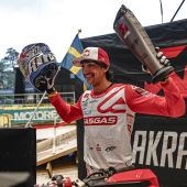 GASGAS Factory Racing's Andrea Verona war bei der dritten Runde der 2025 FIM EnduroGP Weltmeisterschaft in Schweden nicht zu bremsen! 