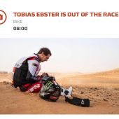 Leider ist für Tobias Ebster die Dakar nach einem Sturz zu Ende und er ist in ärztlicher Behandlung.