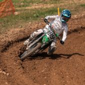 Der 27-jährige Zweirad Damianik-Pilot holte erstmals heuer Rang 2 in der MX OPEN ÖM Tageswertung. 
